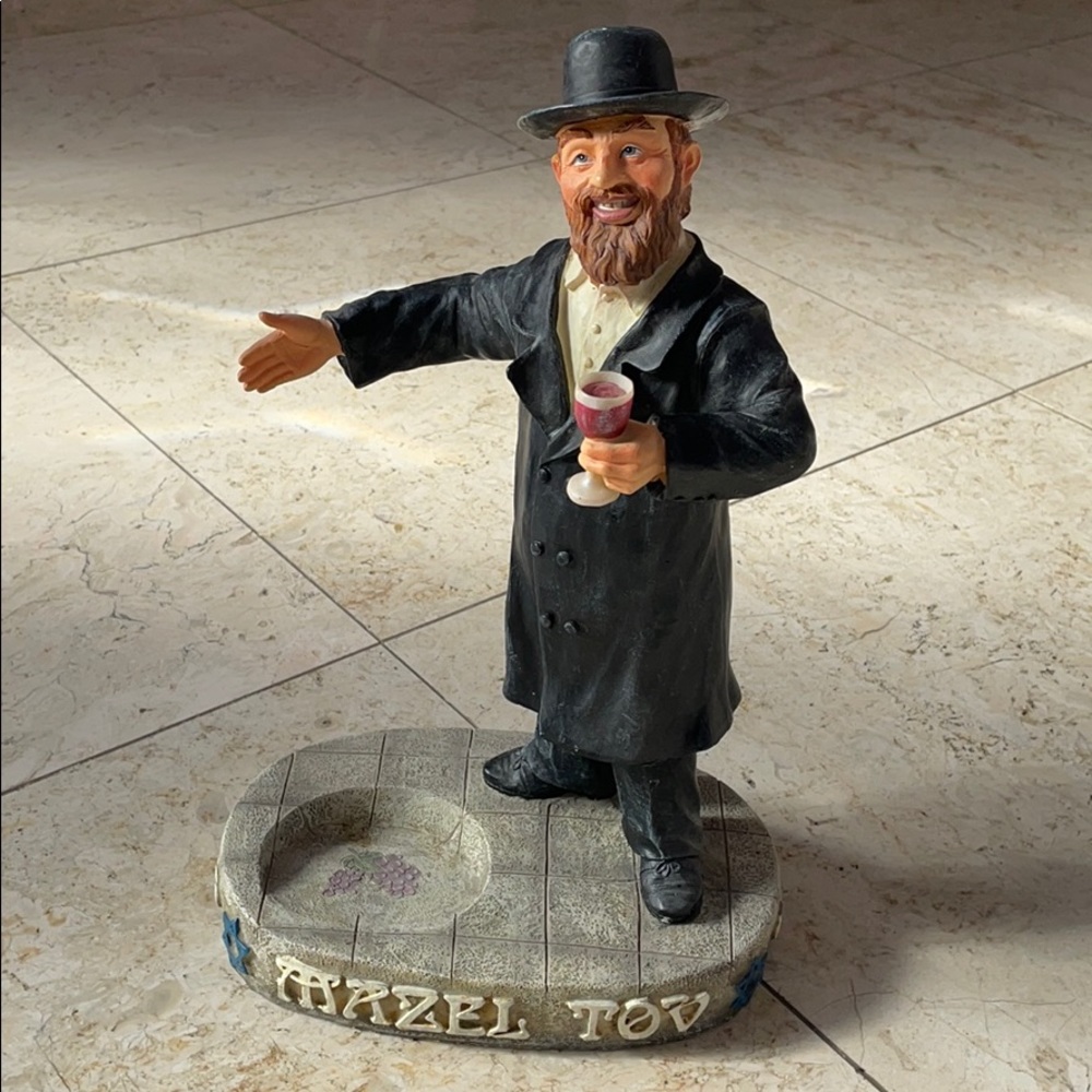 Vintage Rabbi Wine Holder